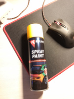 Аэрозольная краска акриловая быстросохнущая "Эмаль KERRY SPRAY PAINT", баллончик, глянцевая жёлтая RAL 1018 #81, Константин Ч.