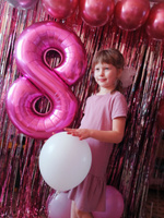 Дождик для фотозоны 2х1м, 2 шт, Розовый / гирлянда занавес для праздника #63, Ксения Л.
