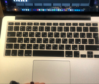 Силиконовая накладка на клавиатуру для Macbook Air 13 2011-2017 / MacBook Pro 13/15 2006 - 2015 бренд BRONKA тип раскладки EU Европа (черный) #1, Анна Н.