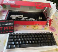 МЕХАНИЧЕСКАЯ ИГРОВАЯ КЛАВИАТУРА TKL (65%) С LED-ПОДСВЕТКОЙ FULL RGB LIGHT PANTEON T PRO CK СS GATERON BROWN SWITCHES белая-черная #78, Денис Г.