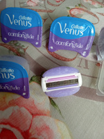 Cменные кассеты для женского бритвенного станка Gillette Venus Breeze  (cо встроенными полосками с гелем для бритья), 4 шт. #95, Вера Г.