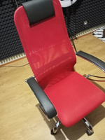 Кресло компьютерное, кресло руководителя Метта SU-BK-8 SU-B-8 131/003, красный стул офисный на колесах #48, Оксана Л.