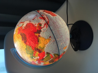 Глобус Земли Globen физический-политический, с LED-подсветкой, диаметр 25см. #53, Елена С.
