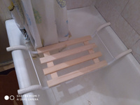 Сиденье в ванну/Решетка на ванну Nika СВ1 70 см x 27 см, дерево, беж #4, Ольга А.