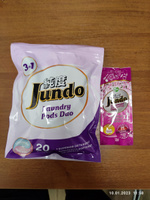 Капсулы для стирки Jundo Laundry Pods DUO 20 штук, универсальные, концентрат 3 в 1 с кондиционером #19, Алексей М.