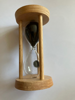 Песочные часы DRAKON IRG в деревянном корпусе /часы из песка /часики песочные черные /песочное время #4, Марина Б.