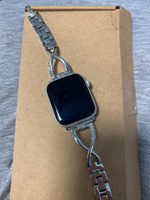 Металлический ремешок для Apple Watch 42-44-45-49 мм (Серебряный), Браслет со звеньями Смарт часов X7/X8/X9 Pro/Ultra/1-9 Series/SE #60, Ирина Л.