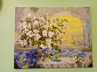 Картина по номерам на холсте 40х50 40 x 50 на подрамнике "Жасмин" DVEKARTINKI #67, Кристина П.