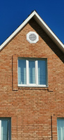 Вентиляционное окно для чердака Krovent 55*55 см, белое RAL 9003, решетка для вентиляции пластиковая #2, Зиннур К.