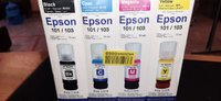 Чернила для принтеров Epson, серия 101/103 для L1110, L1250, L3100, L3150, L3160, L4150, L4160 комплект 4цвета., Dye., краска для принтера epson, чернила для принтера #1, Светлана