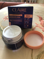 Claire Cosmetics Крем для лица антивозрастной дневной 55+ серии Collagen Active Pro, Claire Cosmetics 50 мл #2, Анна К.