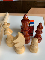 Шахматы деревянные 43см х 43см Гроссмейстерские/ настольные игры для взрослых/ подарок мужчине #65, Маргарита