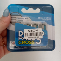 Dorco Сменные кассеты CROSS3, 3-лезвийные, крепление CROSS, увл.полоса (4 сменные кассеты) #8, Ирина В.