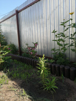 Бордюр гибкий 2,5м декоративный садовый "Лесок" коричневый, ограждение для сада, цветника и грядок #2, Наталия Б.
