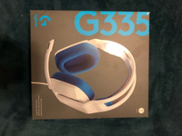 Logitech G Наушники проводные с микрофоном G335, 3.5 мм, 3.5 мм x2, белый, голубой #55, Елена Р.