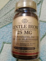 Solgar Капсулы "Легкодоступное железо Gentle Iron", ("Gentle Iron 25 mg Vegetable Capsules"), 90 шт. #5, Надежда М.