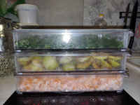 Контейнер для хранения хранения продуктов в холодильнике Elly Home, 2,3 л, 3 шт #105, Валерия З.