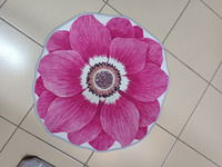 Коврик цветок ипомея розовая 60х60см #4, Елизавета