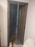 Москитная сетка на дверь на магнитах SunHouse стекловолокно, 210 /85 см #108, Эмиль Б.