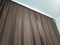 Комплект штор софт / коричневые шторы для комнаты / размером 400*270 (380-275)см, шторы темно-коричневые, коричневые портьеры размером 190*270 см каждая, в комплекте 2 шт / Занавески для комнаты коричневые #72, Анастасия Р.