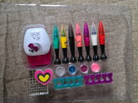 Маникюрный набор для девочек Nail Art Pens с лампой. Набор для росписи ногтей #1, Виктория Ц.