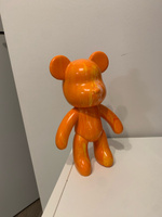 Набор для творчества Игрушка Медведь BearBrick 23 см для девочек, мальчиков и взрослых, краски флюид арт: оранжевый, желтый, белый цвет #13, Дмитрий Д.