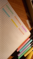 Набор маркеров текстовыделителей 6 штук, пастельные цвета / для рисования и письма со скошенным наконечником DENKSY #39, Полина И.