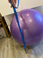 Мяч для фитнеса , ONLYTOP, диаметр - 75 см, 1000 г, антивзрыв, цвет фиолетовый #19, татьяна м.