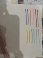 Набор маркеров текстовыделителей 6 штук, кэнди цвета / для рисования и письма с мягким наконечником DENKSY #12, Варвара 