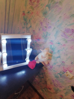 Зеркало гримерное Hollywood , настольное , с подсветкой , с лампами , 37х41 см ,с USB-кабелем, 2 режима свечения, elisee #41, Анастасия У.
