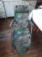 Шезлонг кресло пляжный с подголовником 153х60х80 см, шезлонг кровать для дачи, для сада, для пляжа, для кемпинга, лежак раскладной зеленый #7, СВЕТЛАНА М.