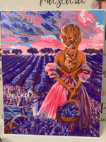 Картина по номерам на холсте 40х50 "Лавандовый рай" / картина по номерам на подрамнике #33, Ольга Ф.