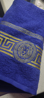 Вышневолоцкий текстиль Полотенце для ванной, Хлопок, 70x130 см, синий #41, Светлана Т.