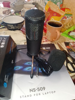 Микрофон для компьютера игровой Vita Musica, для стримов, студийный, для записи подкастов со штативом #59, Сергей Б.