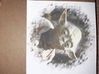 3D пазл 5CULT Мастер Йода из картона #43, Анастасия Ш.