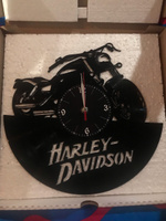 Настенные часы из виниловой пластинки "Harley-Davidson" #4, наталья л.