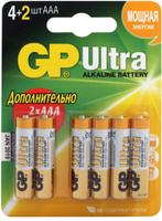 Батарейки мизинчиковые GP Ultra 24A (LR03) AAA 1,5V щелочные (алкалиновые), 6 шт #87, Ксения С.