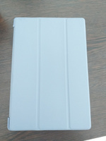 Чехол для планшета Samsung Galaxy Tab A8 10.5" (2021) SM-X200/X205, из мягкого силикона, трансформируется в подставку (дымчато-фиолетовый) #68, Глухова Л.
