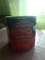 Томаты 2650 мл. (помидоры) целые очищенные в томатном соке, Vitaland #1, Андрей Я.