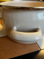 Кастрюля эмалированная Moomin 3,5 литра, с крышкой, для индукционной плиты #63, Эдвардс Н.