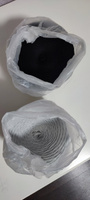 Трикотажная пряжа лента для вязания крючком / спицами SAPI 100% хлопок, цвет черный, 7-9 мм, 100 м, 300 грамм #7, Кристина