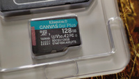 128 Гб Карта памяти Kingston microSD Class 10 Canvas Go Plus (SDCG3/128GB) UHS-I U3 V30 A2 170/90 Мб/с + SD адаптер #62, Игорь П.