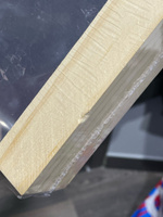 Тейбл тент / Менюхолдер на деревянном основании для рекламных материалов / Подставка настольная вертикальная двухсторонняя, А4 (210х297 мм), пластик 1,5 мм, 1 шт, Velar #33, Юлия К.
