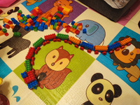 Детский конструктор для малышей от 3 лет Play Okay, 190 деталей, пластиковый, развивающая игрушка для мальчиков и девочек, блочный #95, Анастасия С.