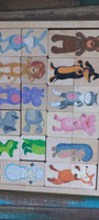Развивающая деревянная игра пазл для малышей "Зоопарк" (развивающие пазлы для маленьких, подарок на день рождения, для мальчика, для девочки) Десятое королевство #78, Алена М.