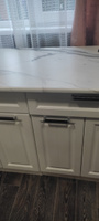 Универсальная столешница для кухни, ванной, стола /1200*600*26 мм/ Белый мрамор #64, Дина Б.