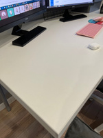 Столешница 1600х800х36 мм для кухонного, письменного или компьютерного стола Millwood прямоугольная, белая, ЛДСП #102, Лилия Кобзева