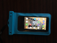 Водонепроницаемый универсальный герметичный чехол для телефона со шнурком, голубой #74, Сергей Х.