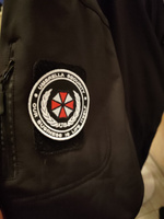 Нашивка (шеврон, патч) на липучке, Стежкофф, "Umbrella corporation ", красный кант, 8,5 см, 1 штука #31, Александр М.