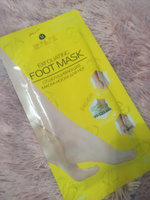 Skinlite носочки для педикюра отшелушивающие Foot mask exfoliating размер 35-40. Носки педикюрные одноразовые корейские. Маска для ног увлажняющая, пилинг. #4, Ирина З.